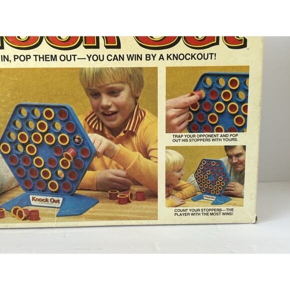 Vintage 1975 MB Knock Out Game Complete – Hex Board, Pegs, Instructions - Picture 12 of 16